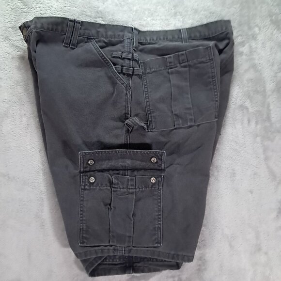 Vintage Carhartt B81 Canvas Cargo Shorts Men 41x8, Tag 44 Black Fade Utility - Picture 6 of 13